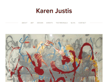 Tablet Screenshot of karenjustis.com